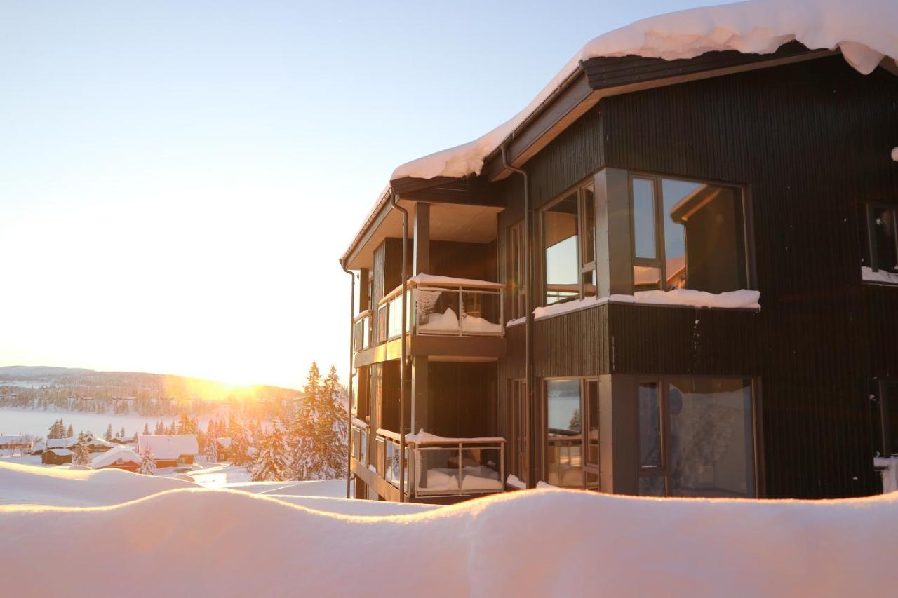 Ferienwohnung Beautiful Penthouse With Panoramic View At Sjusjoen Exterior foto